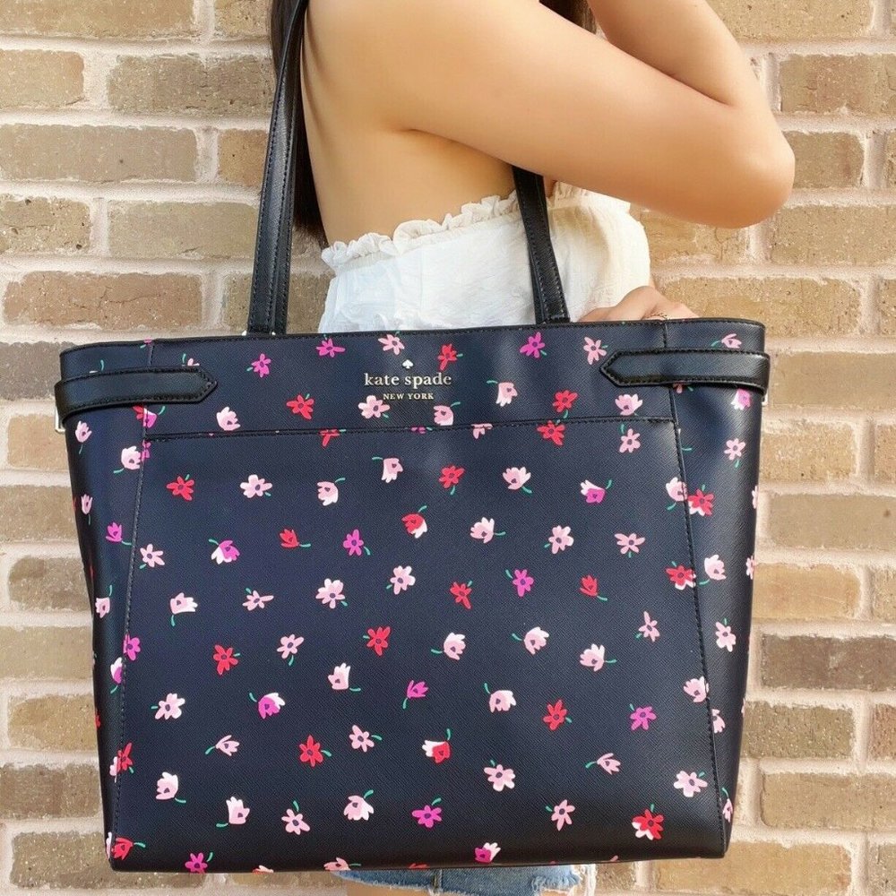 Kate Spade Laptop Tote Triple Compartment Leather